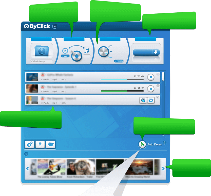 By Click Downloader 1 PrintScreen2