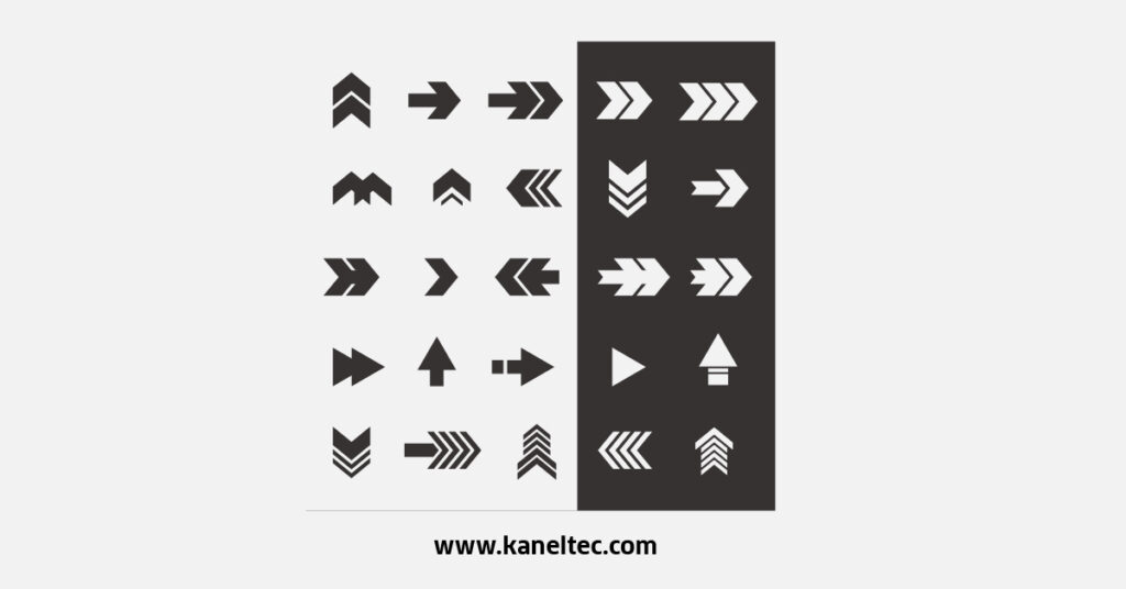 flat arrow design