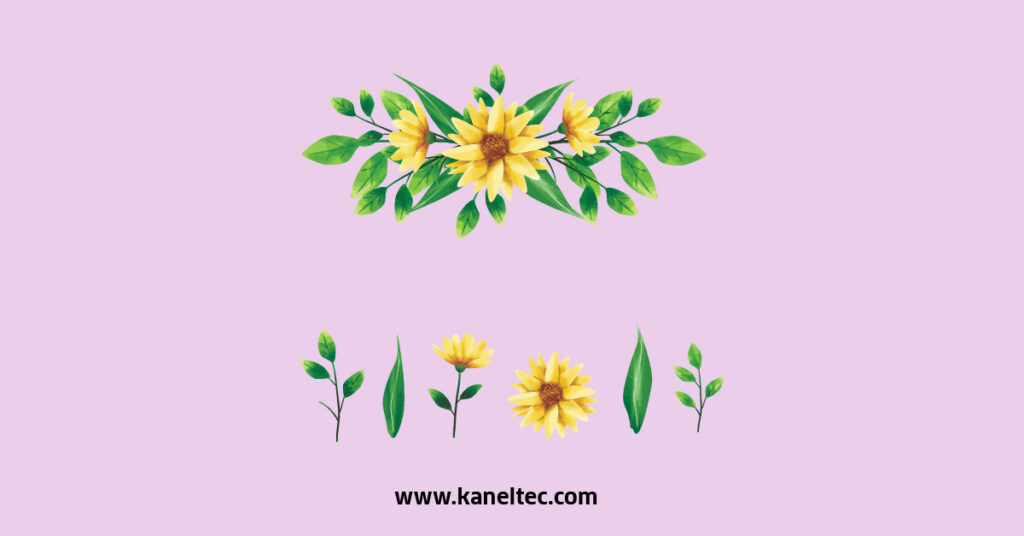Green Yellow Flower Vector