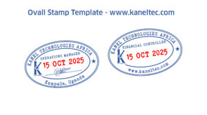 Oval Stamp Template