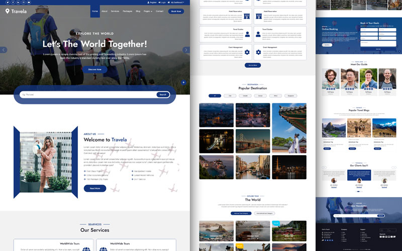 tourism website template