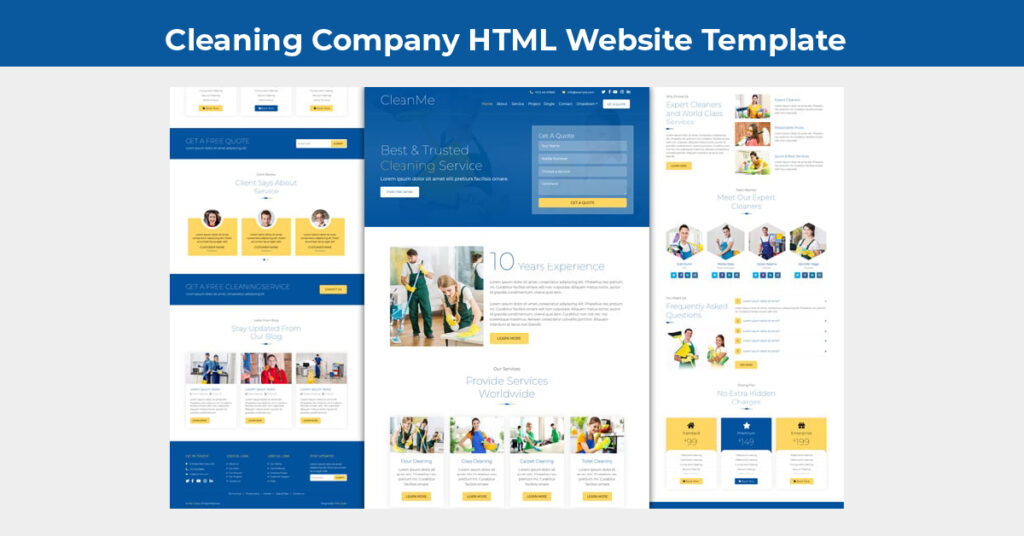 cleaning Company Website