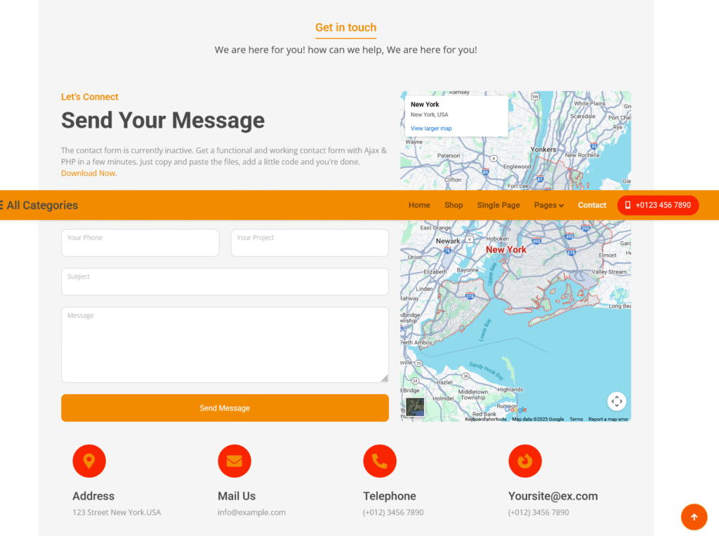 Electronics Store Website HTML Template With Source Code 4 electronicsShop4cp