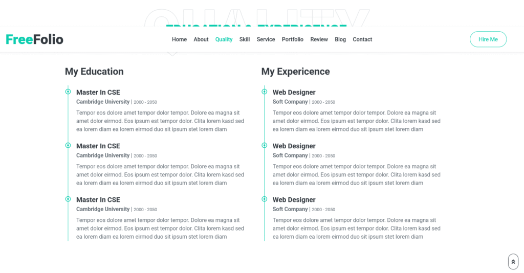Freelancer Portfolio HTML Website Template With Source Code 3 freel3