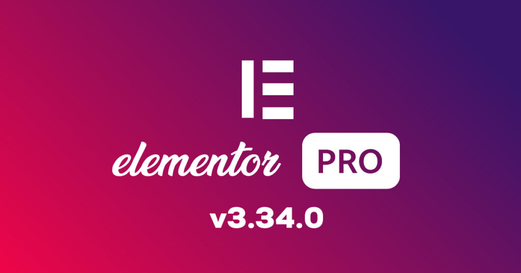 elementor pro v3.34.0
