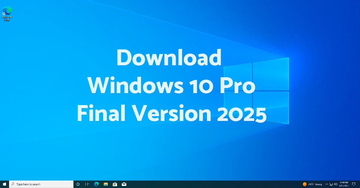 Windows 10 final version